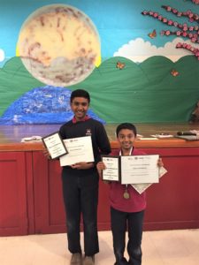 Community Giving: Neel Sudakaran and brother receive fundraising awards.